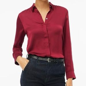 J. Crew Burgundy Button Down Shirt